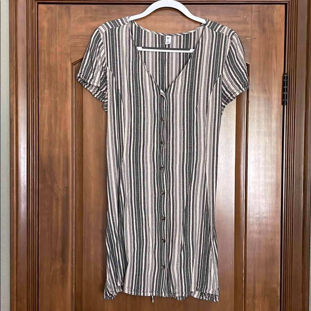 BP stripped button up dress
